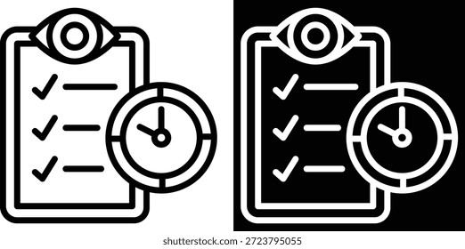 Versión de dos tonos de monitoreo en fondo blanco y negro