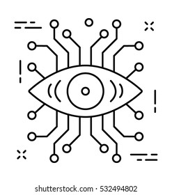 Monitoring Vector Icon