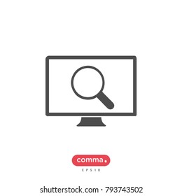 Monitoring vector icon
