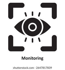 Icono de Vector de monitoreo que puede modificarse o editarse fácilmente
