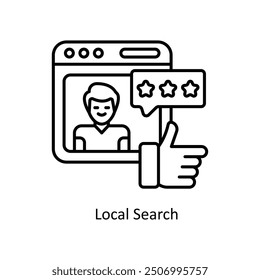 Monitoring vector  outline Icon Design illustration. Smart Home and Technology Symbol on White background EPS 10 File