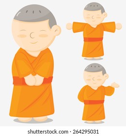 monk cartoon