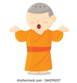 monk cartoon