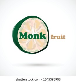 Monk Fruit Siraitia Herb Plant Vector Traditional