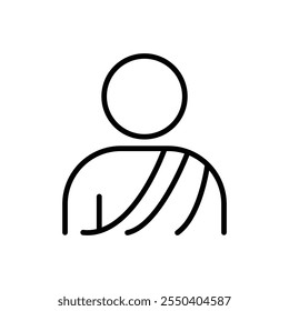 Monk icon linear logo isolated
