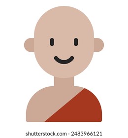 Monk-Symbol für Web, App, Infografik, etc