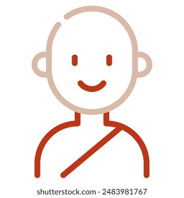 Monk icon for web, app, infographic, etc