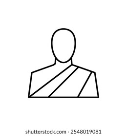 Monk icon web design in vector