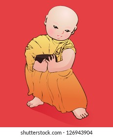 monk receive food