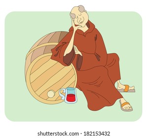 monk sleeps