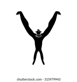 monkey abstract vector illustration