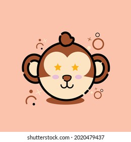 Monkey animal, mbe style icon