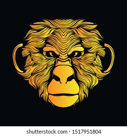 monkey artwork glow in the dark