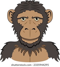 Monkey Avatar with Head and Body on different layers