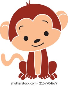 monkey baby cartoon creative a new design vector