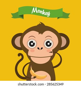 monkey banana images stock