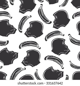 monkey with banana pattern