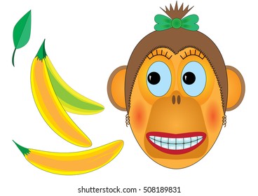 Monkey with bananas