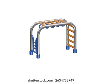 monkey bar icon 3d illustration render