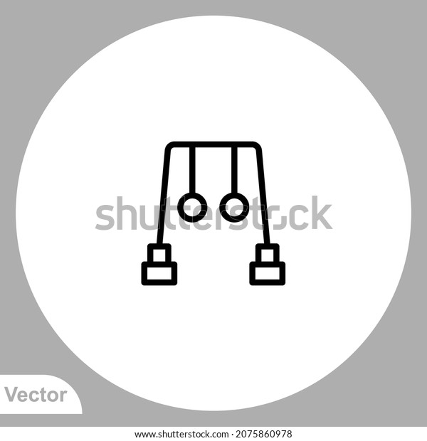 Monkey bars icon sign vector,Symbol, logo\
illustration for web and\
mobile