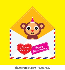 monkey birthday letter