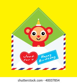 monkey birthday letter
