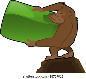 monkey and board