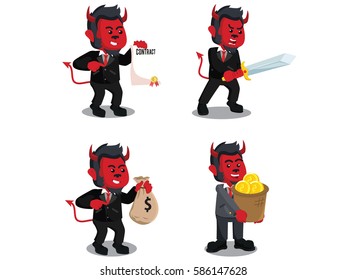 monkey business evil cartoon set