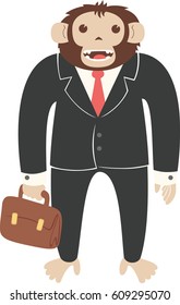 Monkey in a business suit