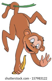 monkey cartoon