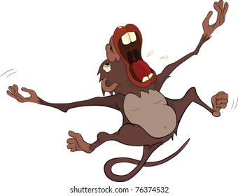 Monkey. Cartoon