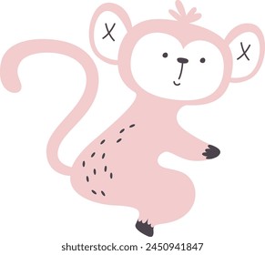 Monkey Cartoon Animal Vector Illustration