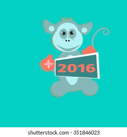 monkey cartoon for calendar