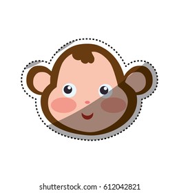 monkey cartoon drawing head