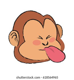 monkey cartoon icon