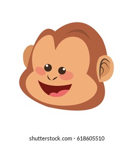 monkey cartoon icon