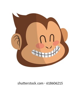 monkey cartoon icon