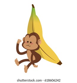 monkey cartoon icon