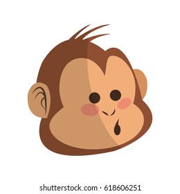 monkey cartoon icon