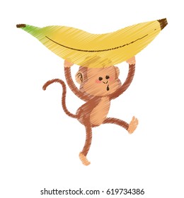 monkey cartoon icon image