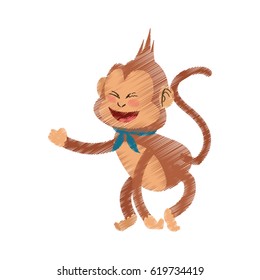 monkey cartoon icon image
