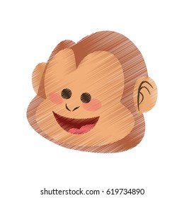 monkey cartoon icon image