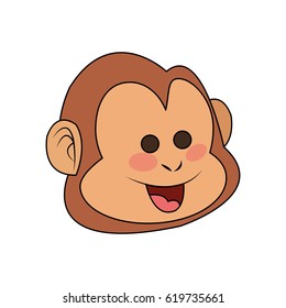 monkey cartoon icon image