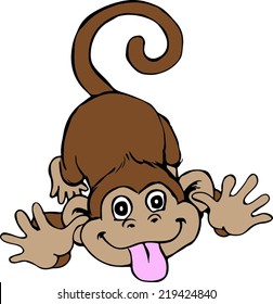 Monkey - Cartoon - Vector Image