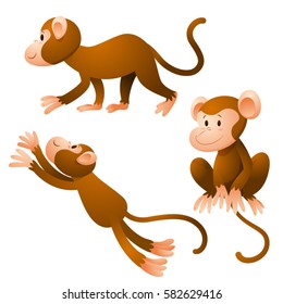 monkey cartoons set A 1 