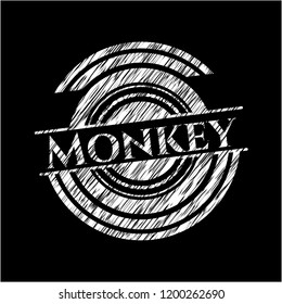 Monkey chalk emblem