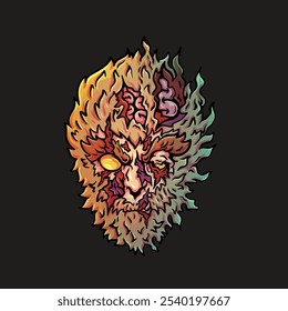 monkey character cartoon mascot logo weed