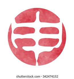 Monkey character greeting cards icon