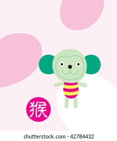 monkey chinese horoscope doodle