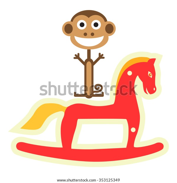 monkey rocking horse